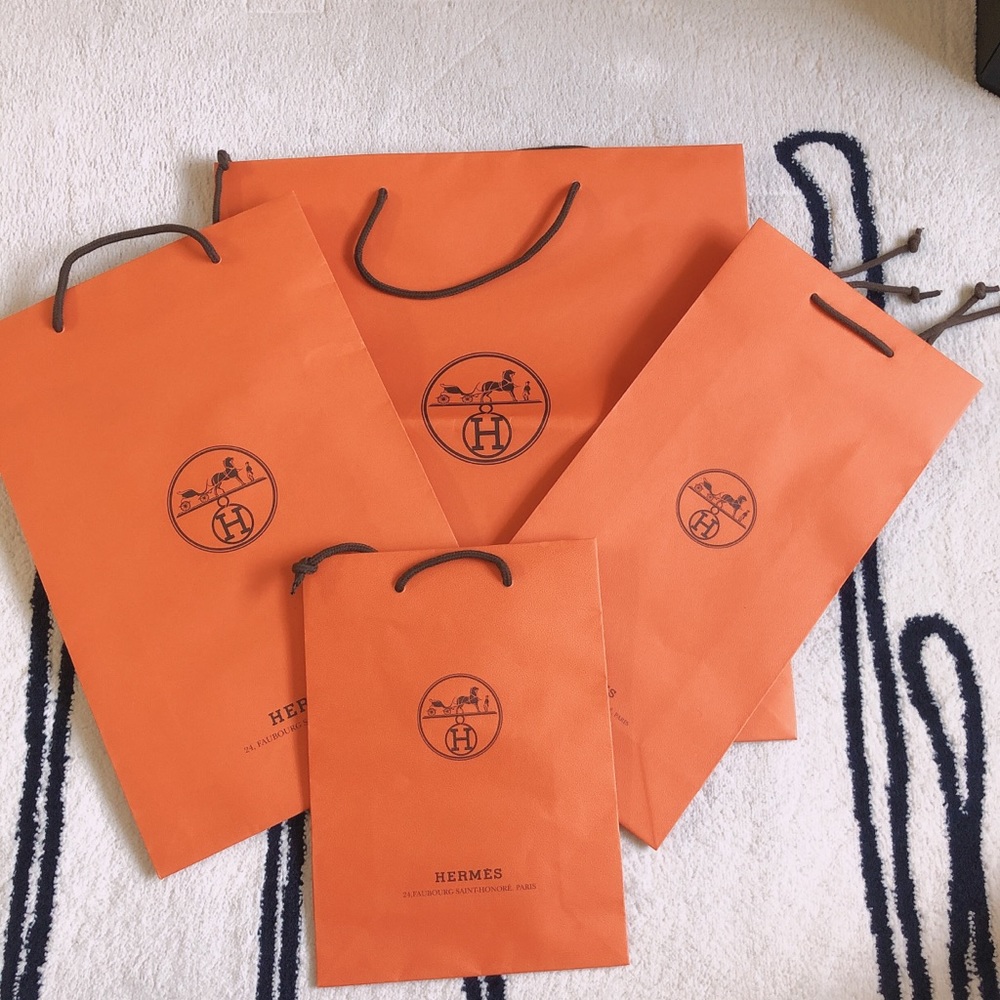 Hermès shopping bag bundle